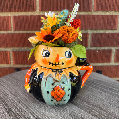 Johanna Parker Pumpkin Fall Harvest Mug Bouquet (Blue)