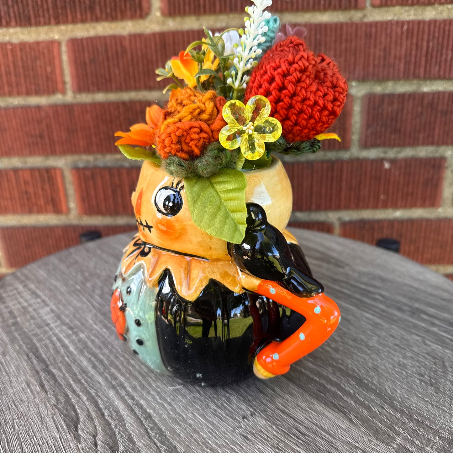 Johanna Parker Pumpkin Fall Harvest Mug Bouquet (Blue)