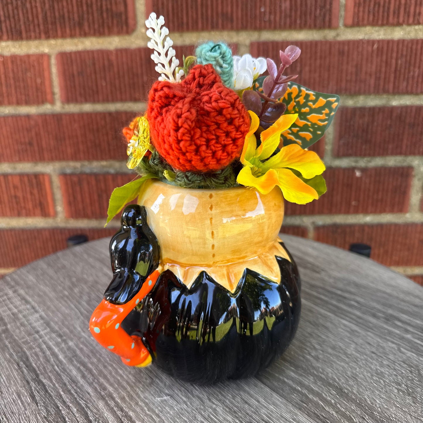 Johanna Parker Pumpkin Fall Harvest Mug Bouquet (Blue)
