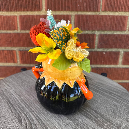 Johanna Parker Pumpkin Fall Harvest Mug Bouquet (Blue)