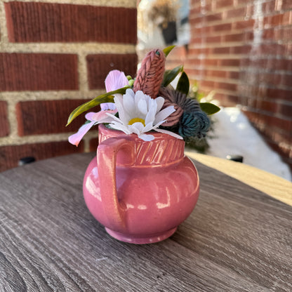 Vintage Salada Magenta Teapot Bouquet