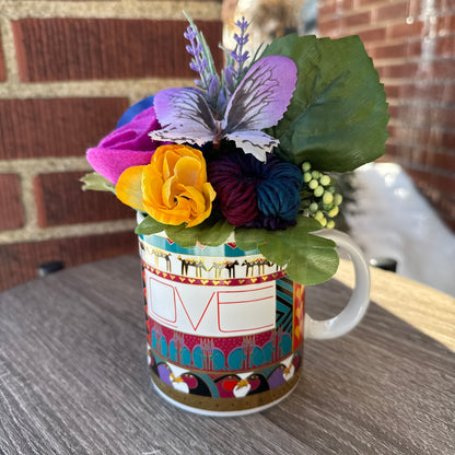 Laurel Birch "Objects d'Heart" Mug Bouquet