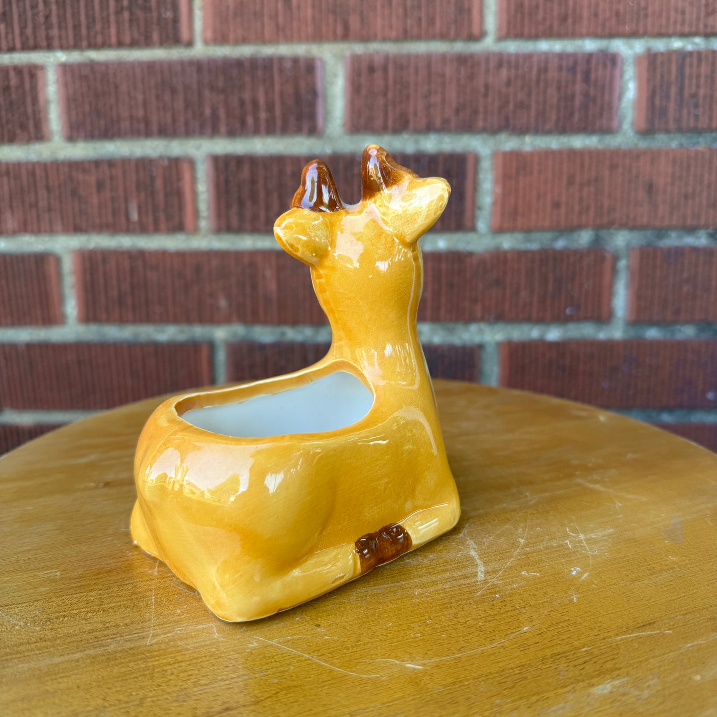 Deer Fawn Ceramic Planter