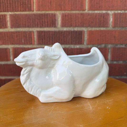 Vintage Camel Figurine Planter