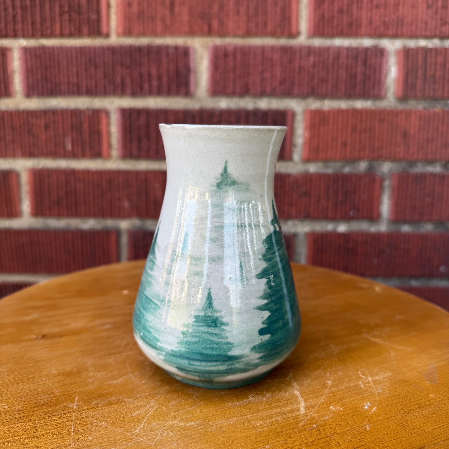 Handmade Ceramic Winter Trees Bud Vase