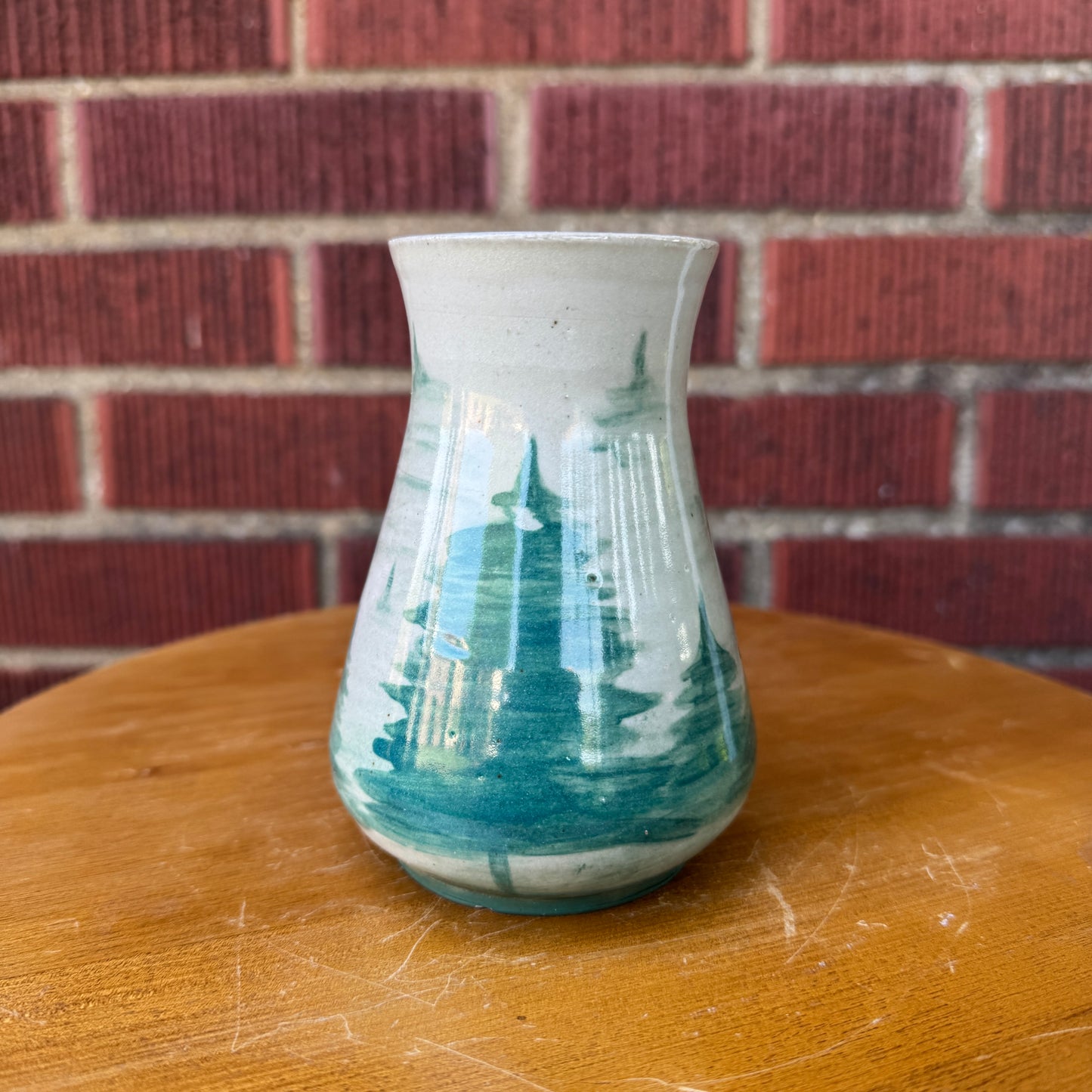Handmade Ceramic Winter Trees Bud Vase