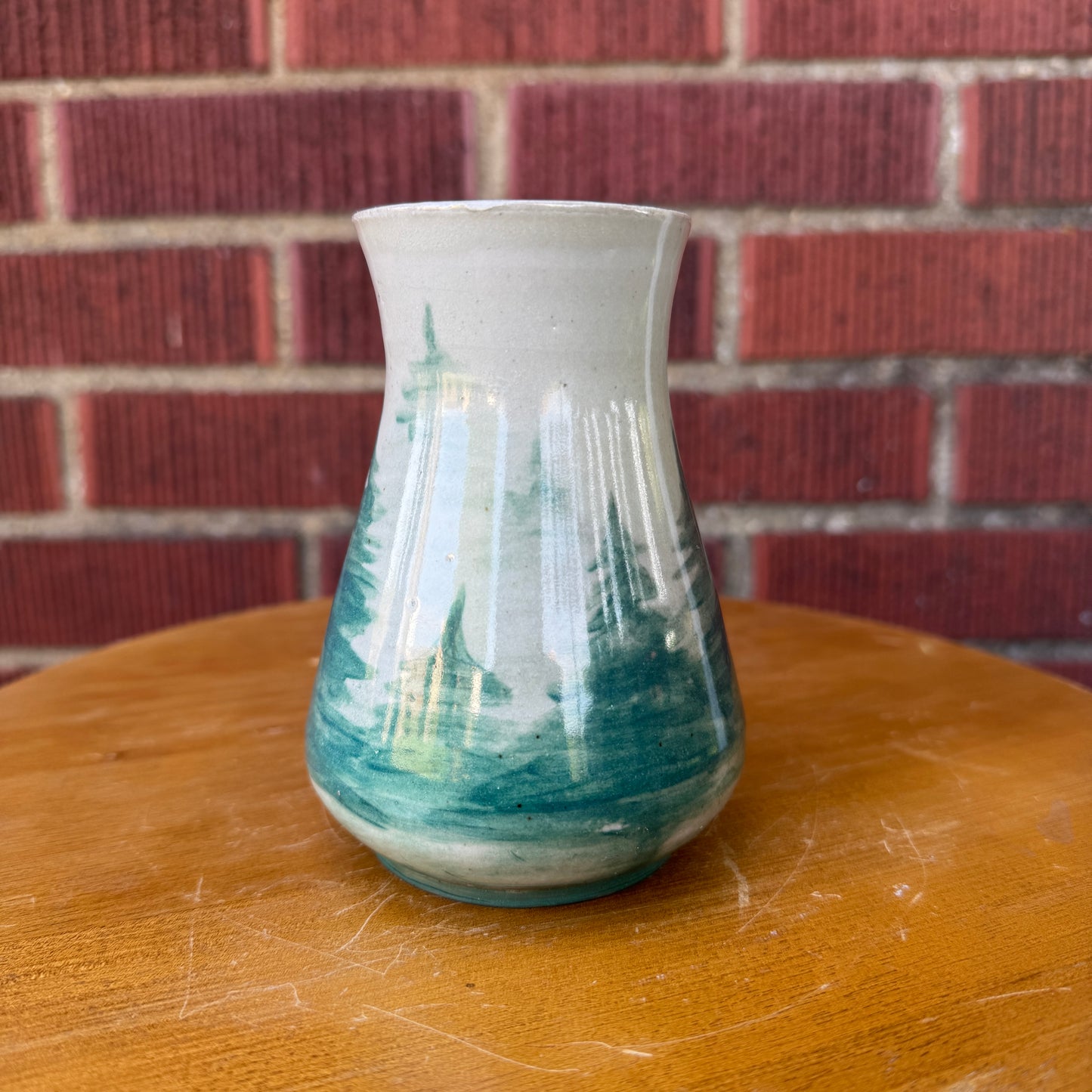 Handmade Ceramic Winter Trees Bud Vase