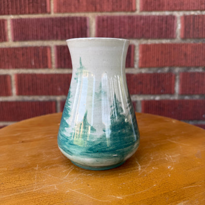 Handmade Ceramic Winter Trees Bud Vase