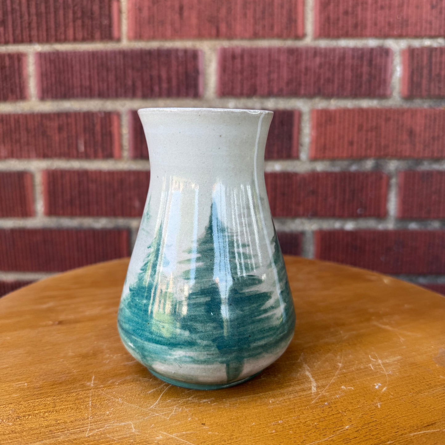 Handmade Ceramic Winter Trees Bud Vase