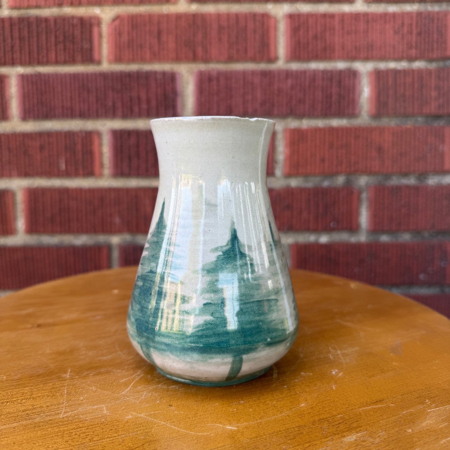 Handmade Ceramic Winter Trees Bud Vase