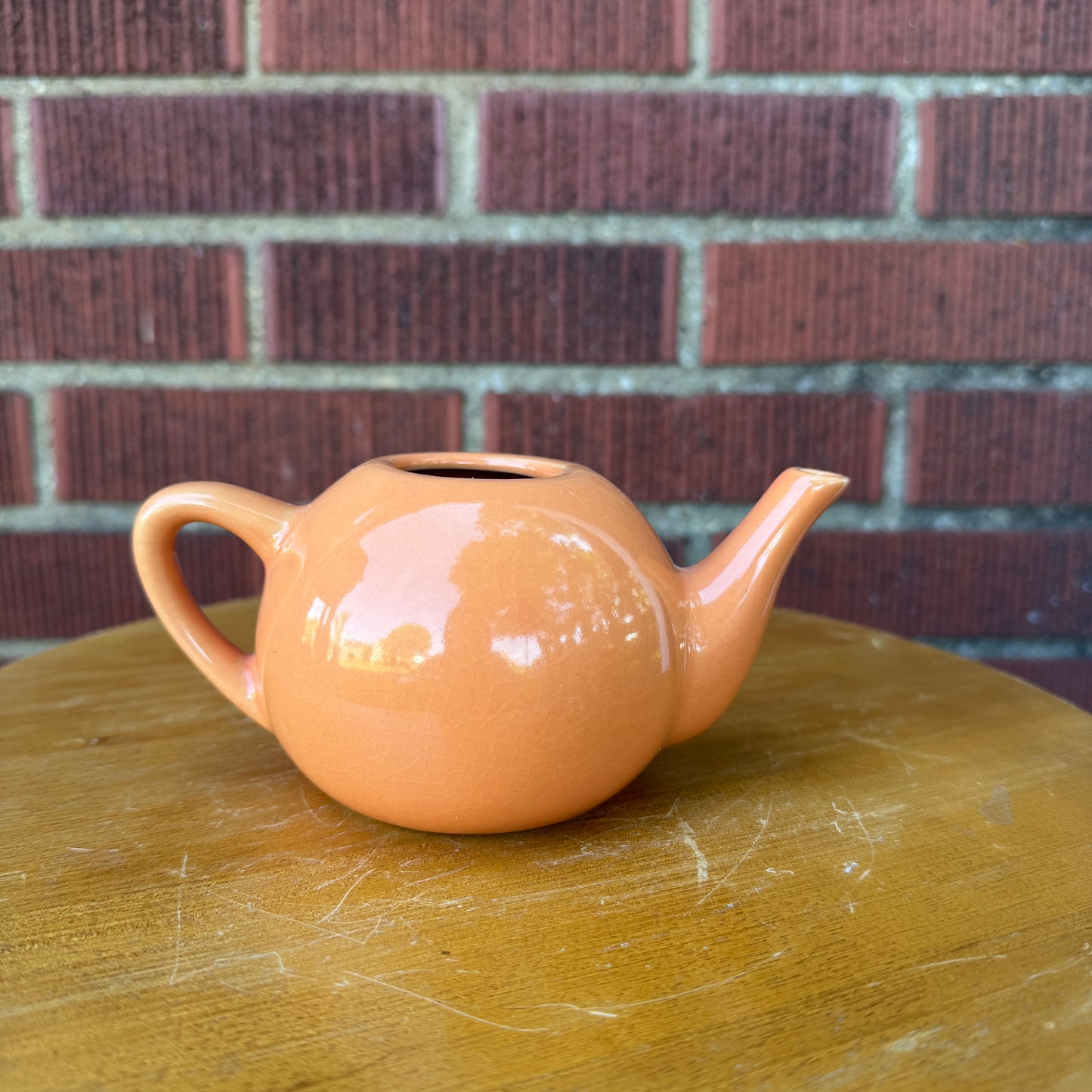 Vintage Ceramic Orange Creamer