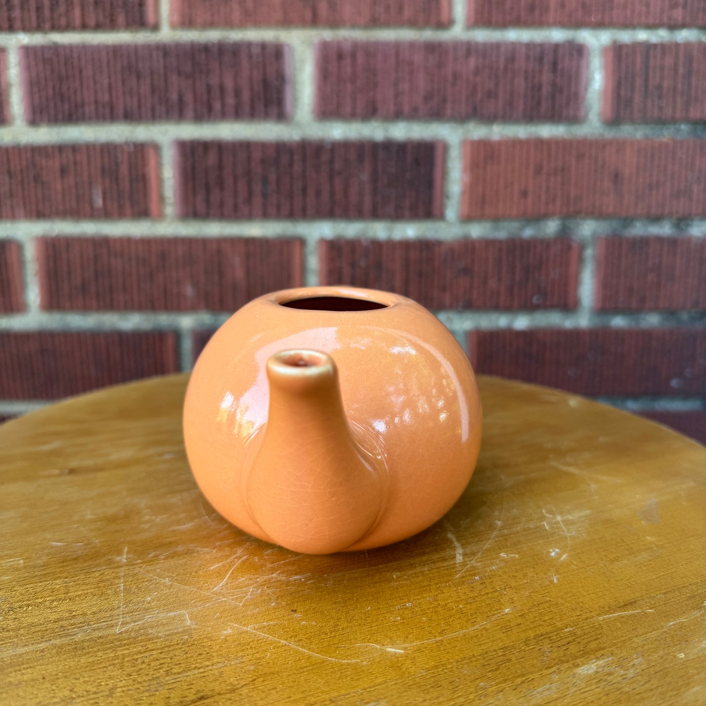 Vintage Ceramic Orange Creamer