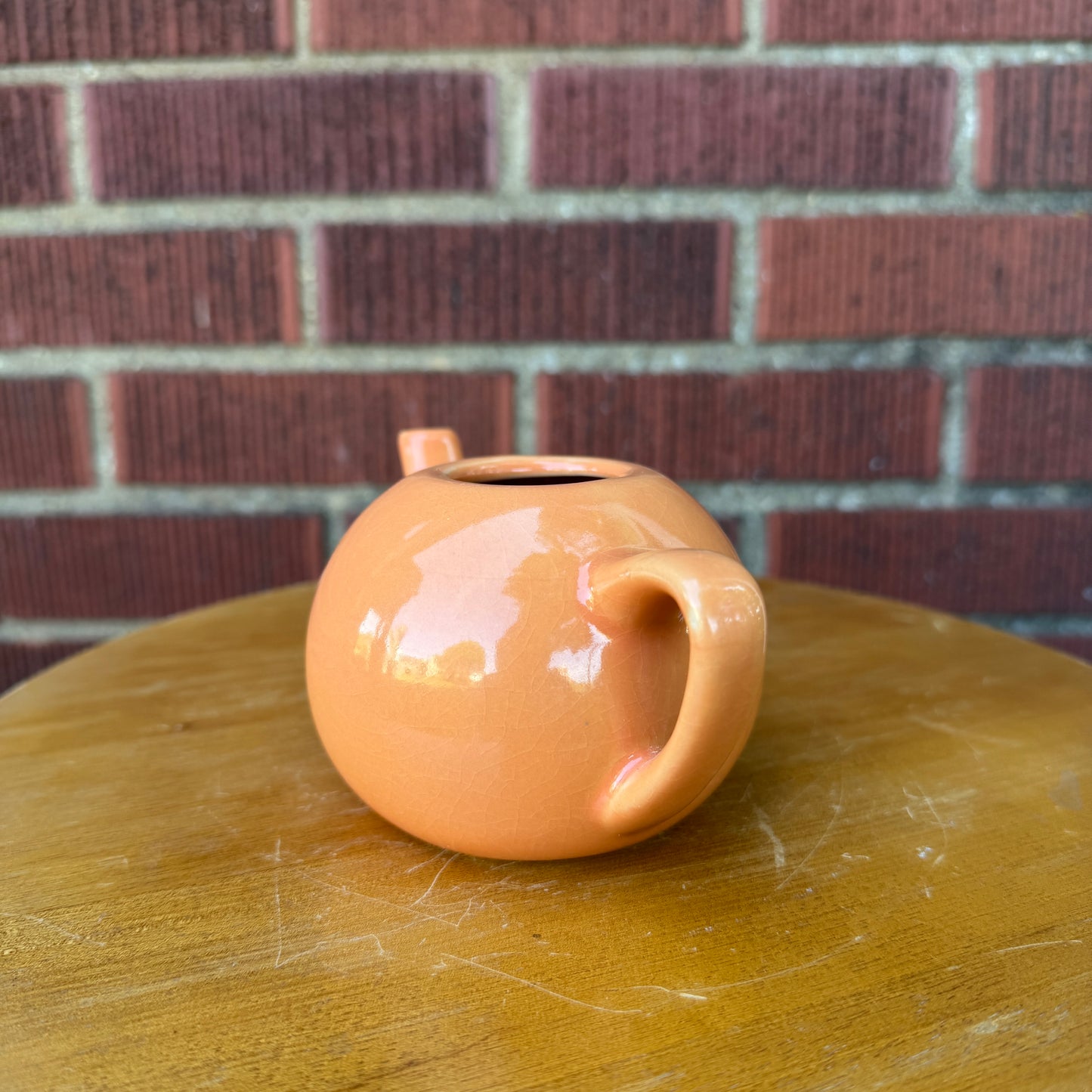 Vintage Ceramic Orange Creamer