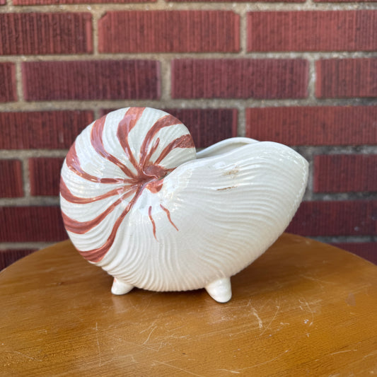 Handmade Pottery Nautical Shell Planter