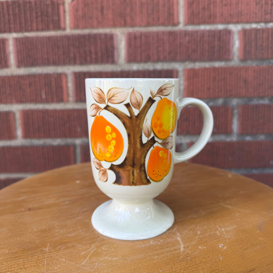 Vintage Orange Pear Mug