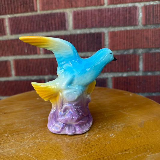 Vintage Blue Bird Planter