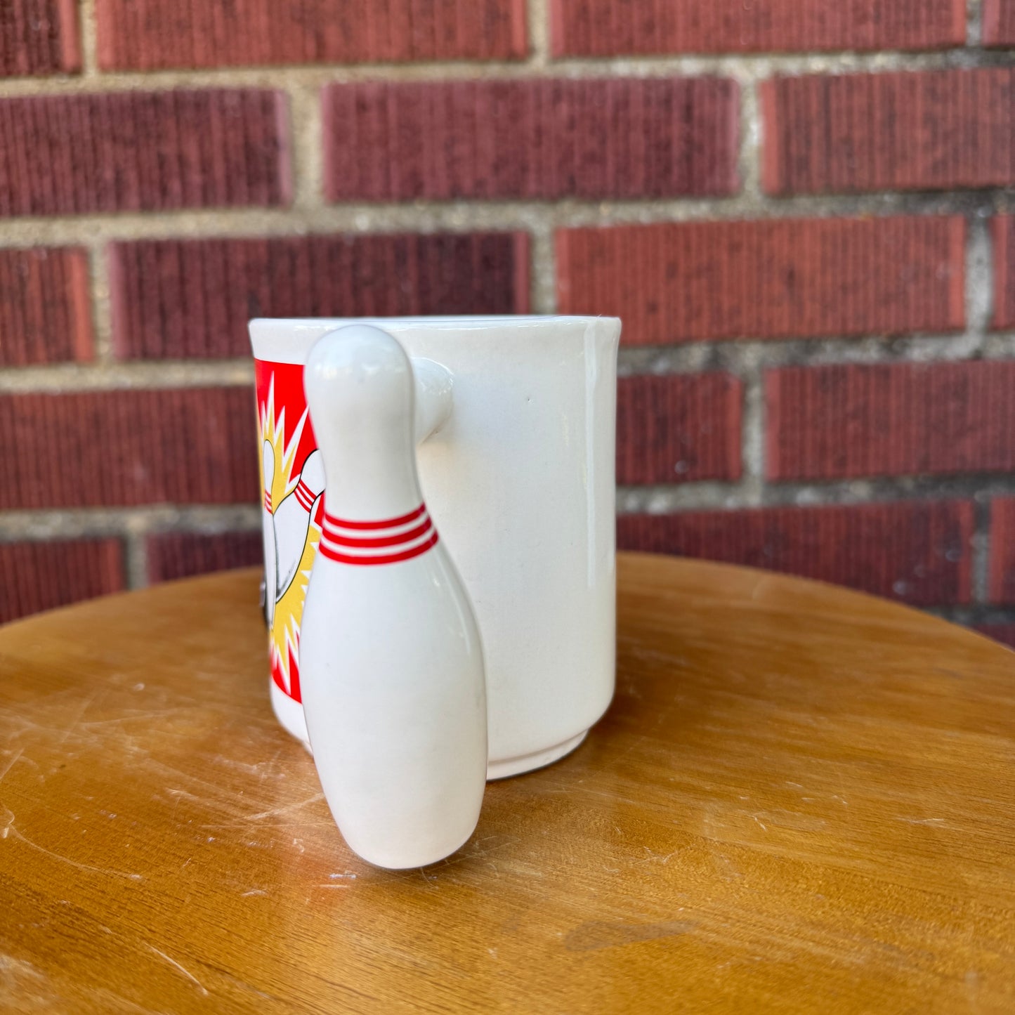 Vintage Bowling Ball & Pins Mug