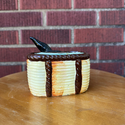 Vintage Japan Ceramic Donkey Planter