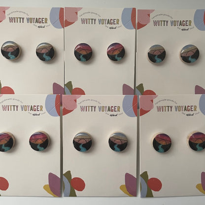 New River Gorge Stud Earrings